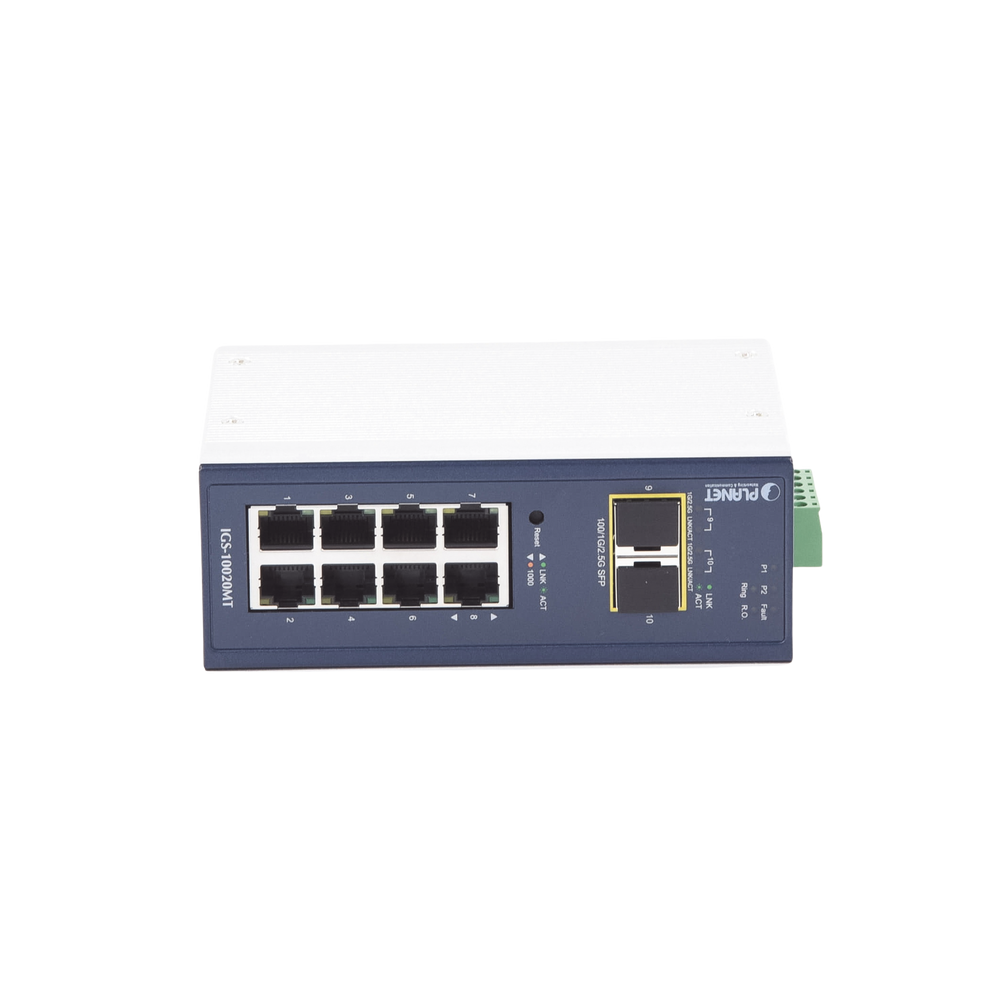 PLANET IGS10020MT Layer 2 Managed Industrial Switch 8 10/100