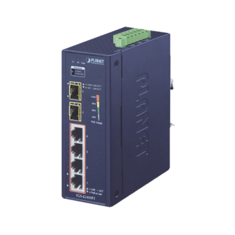 PLANET IGS624HPT Industrial 4-Port 10/100/1000T 802.3at PoE