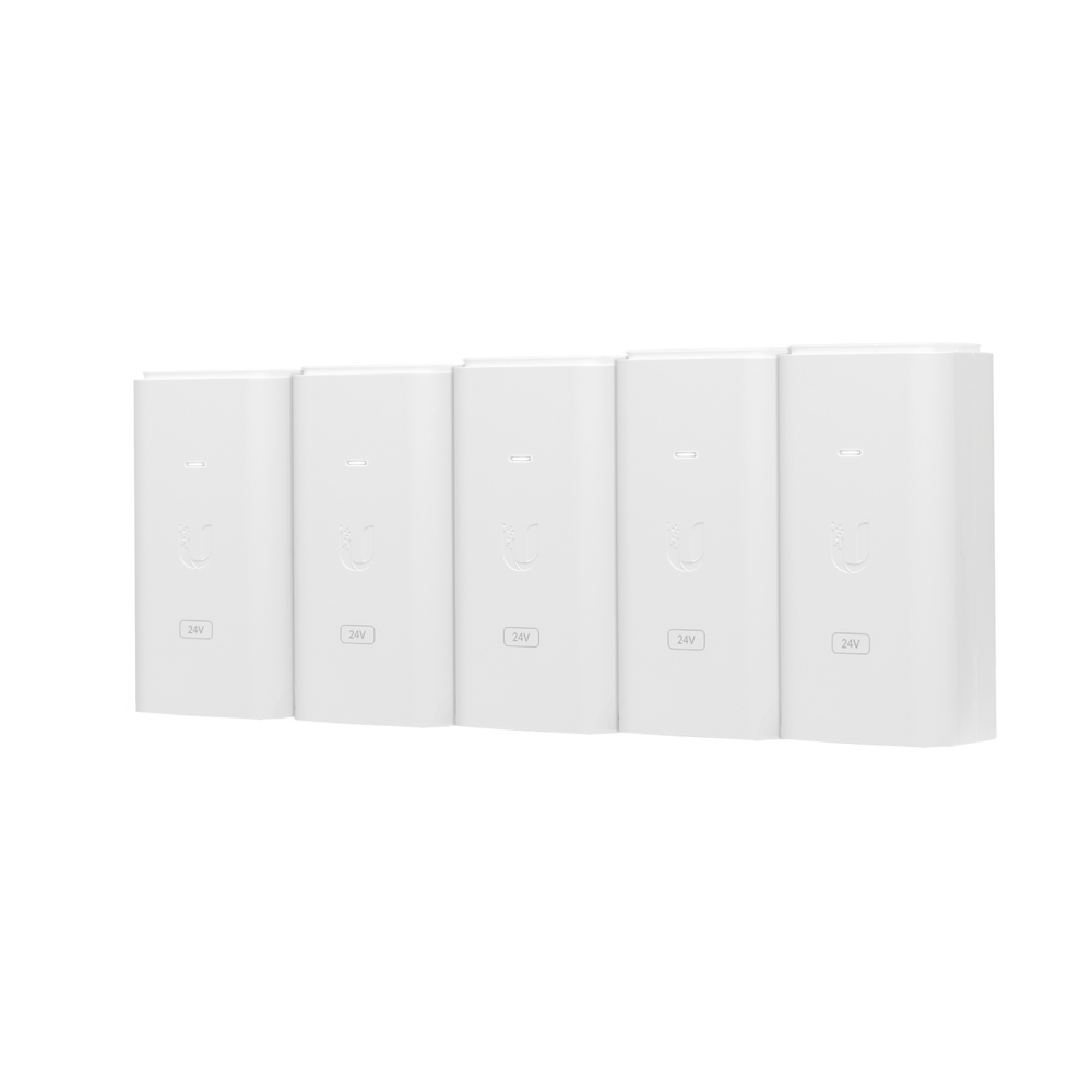 UBIQUITI NETWORKS POE2412W5P 5 x PoE Adapters power Ubiquiti