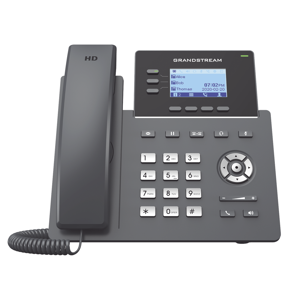 GRANDSTREAM GRP2603P Carrier-Grade IP Phone 3 lines 6 SIP ac