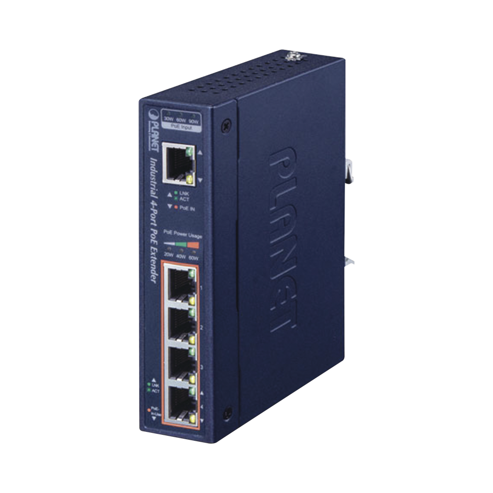 PLANET IPOEE174 Industrial Extender With PoE 802.3 bt Input