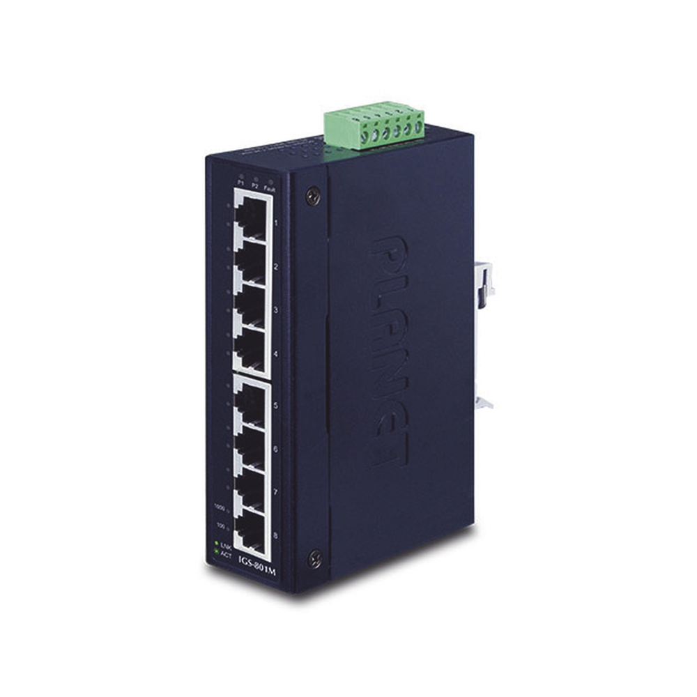 PLANET IGS801M 8-Port Gigabit Industrial Managed Layer 2 Swi