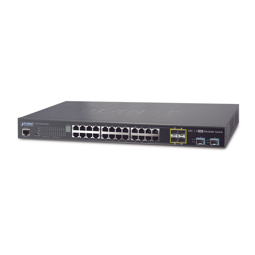 PLANET SGS522024T2X Stack Access Switch Layer 2 of 24 Ports