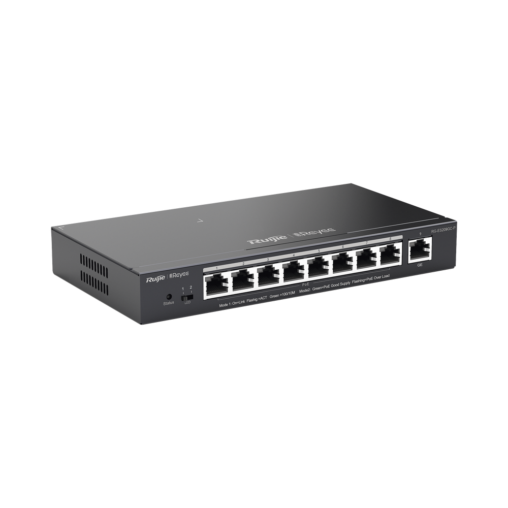 REYEE RGES209GCPUS 9-Port gigabit cloud managed switch with