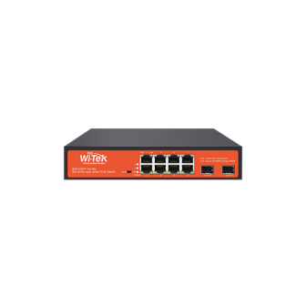 WI-TEK WIPCES310GF 8-Port PoE Switch 8 PoE and 2 SFP Ports S