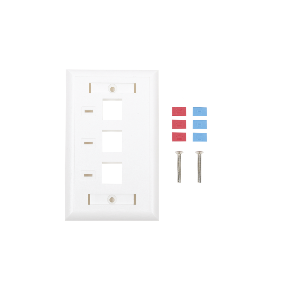 LINKEDPRO BY EPCOM LPFP23 Face Plate 3 Output Ports with Spa