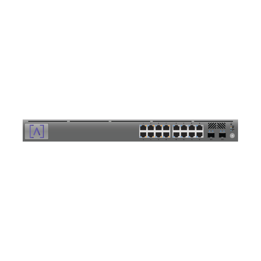 ALTA LABS S16POE Managed Gigabit PoE Switch / 16 ports 10/10