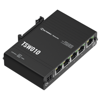 Teltonika TSW010 Compact DIN Rail Ethernet Switch 5 x Ethern