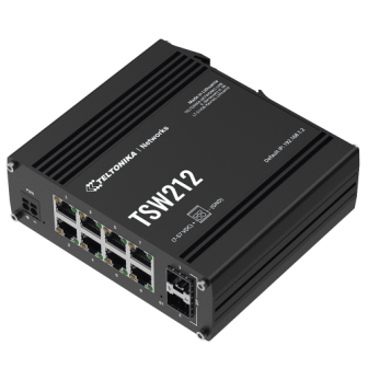 Teltonika TSW212 Managed Ethernet Switch Features L2 and L3