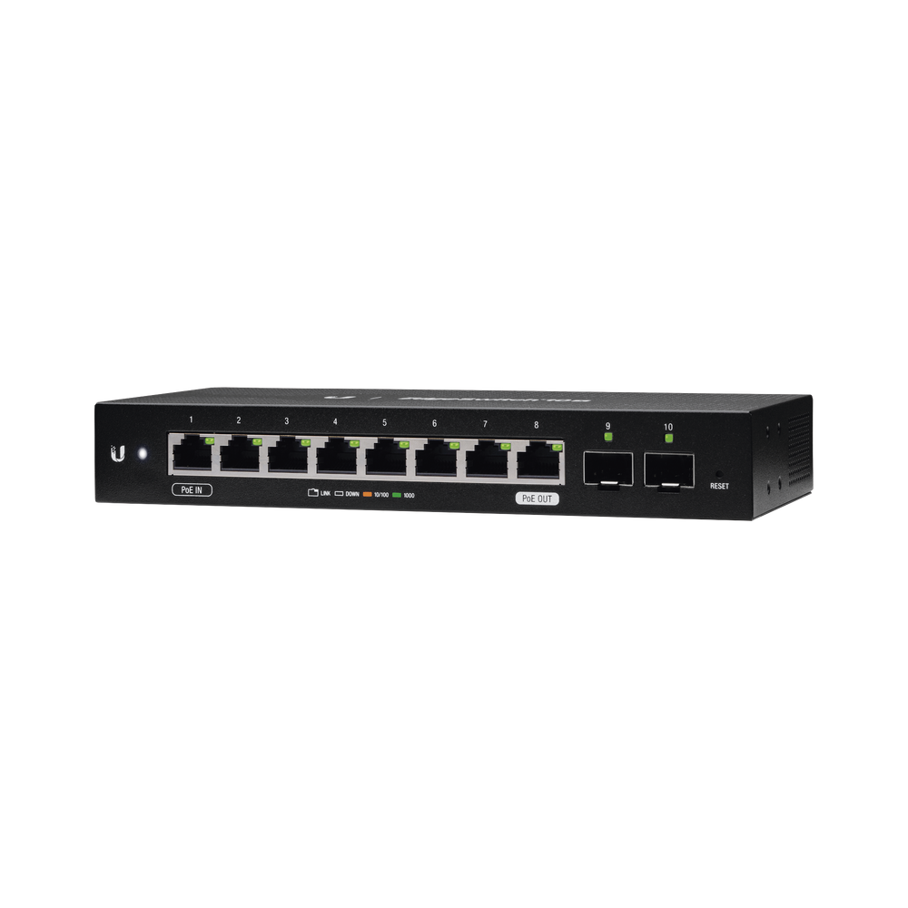 UBIQUITI NETWORKS ES10X EdgeSwitch 10X Manageable 8-port Gig