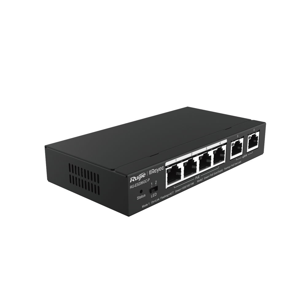 REYEE RGES206GCPUS 6-Port Gigabit Smart Cloud Mananged PoE S