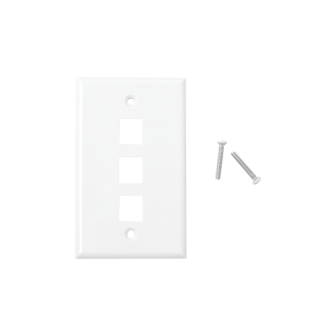 LINKEDPRO BY EPCOM LPFP18 Faceplate 3-Ports - White