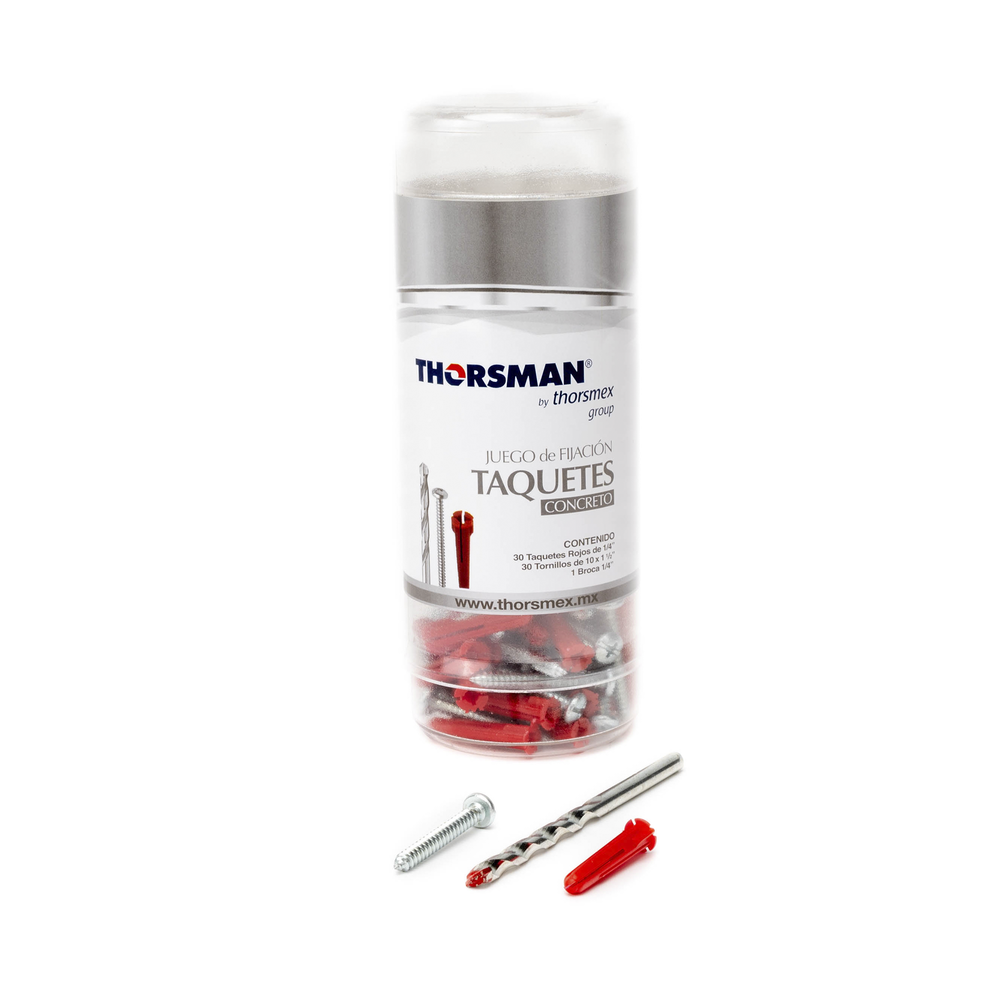 THORSMAN THKITTP Fixing kit includes plugs and screws for co