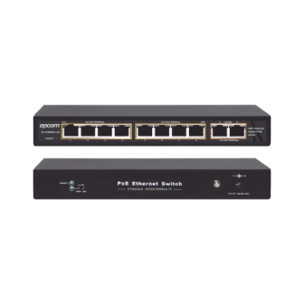 EPCOM TITANIUM ET1008GP2G 100 Meters PoE / 8 ports 802.3af /