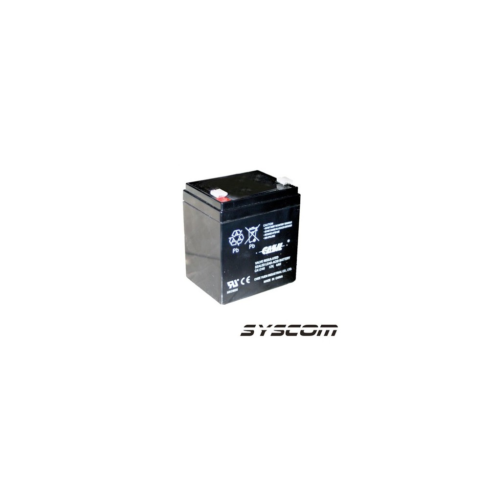 Syscom WP4512P Backup Battery at 12 Vdc / 4 A.