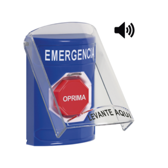 STI SS24A2EMES Emergency Button in Spanish Protective Cover