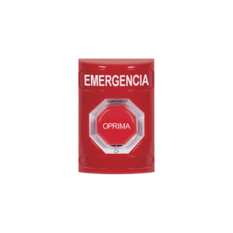 STI SS2009EMES Emergency button in Spanish Red Color