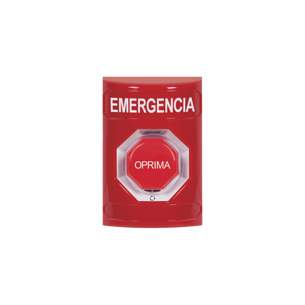 STI SS2009EMES Emergency button in Spanish Red Color