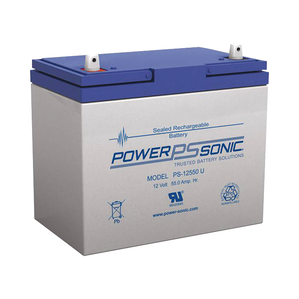 POWER SONIC PS12550U UL Backup Battery 12V 55AH Ideal for So