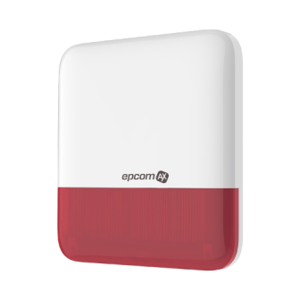 EPCOM AXSER (epcom AX) Wireless Siren with Red Strobe / Outd