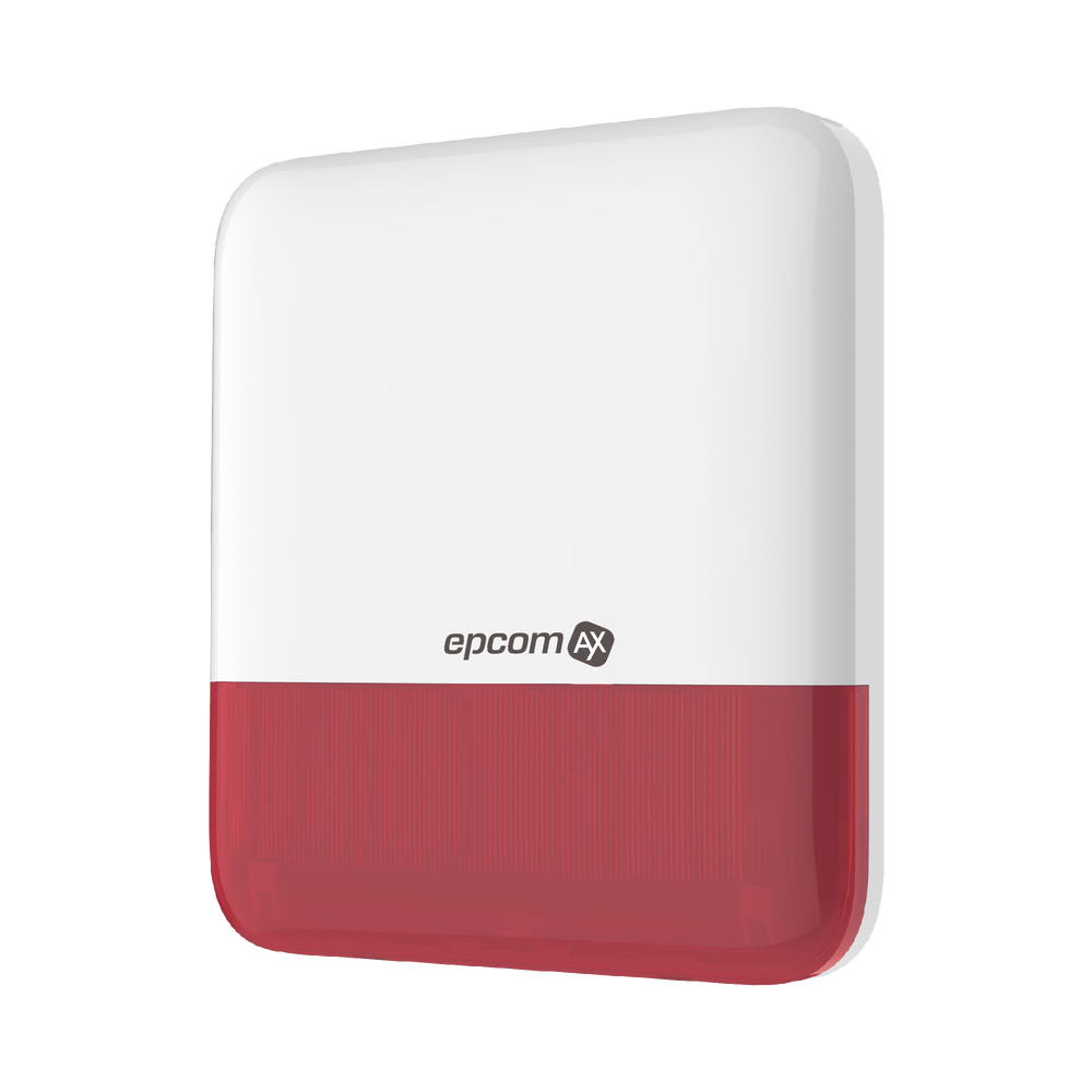 EPCOM AXSER (epcom AX) Wireless Siren with Red Strobe / Outd