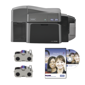 HID 50611 DTC1250e Dual Side printer with USB Cable AsureID