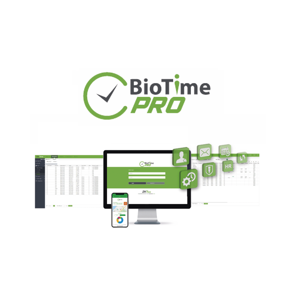 ZKTECO ZKBTP5DEV BIOTIMEPRO Web-Based Time And Attendance Ma