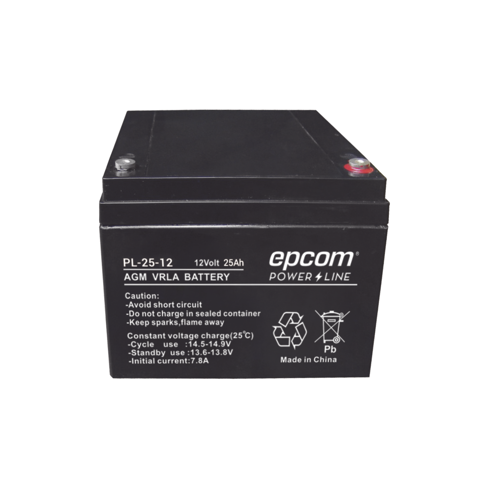 EPCOM POWERLINE PL2512 Battery AGM/VRLA 25 Ah 12 Vdc