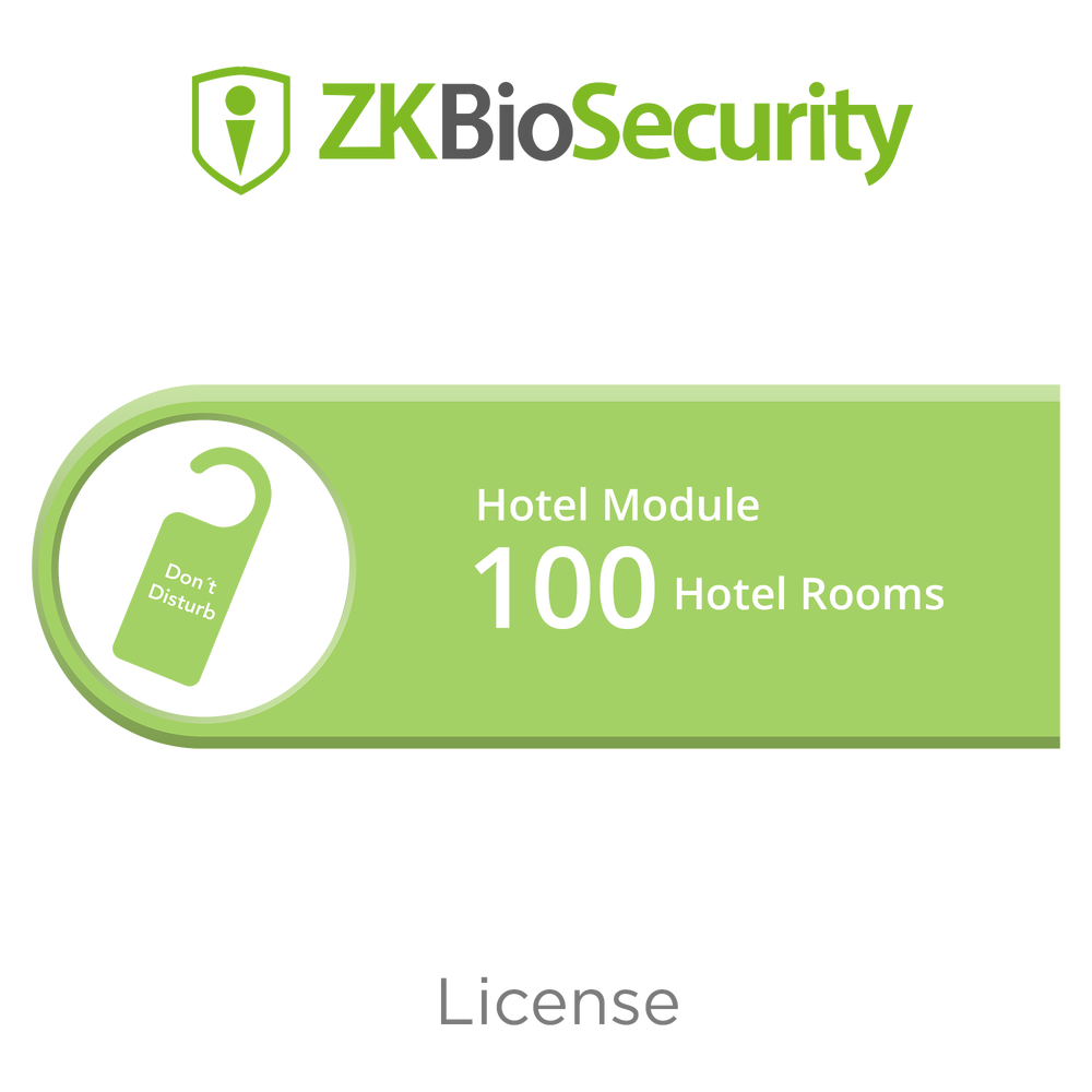 ZKTECO ZKBSHOTEL100 ZKBiosecurity license for hotel module u