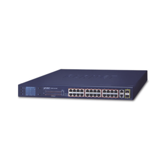 PLANET FGSW2622VHP 24-Port 10/100TX 802.3at PoE  2 Port Giga