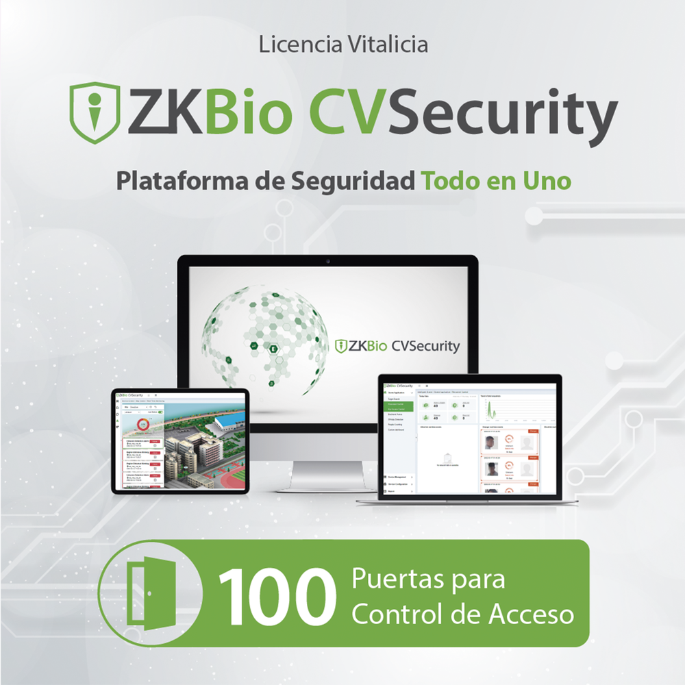 ZKTECO ZKCVACP100 ZKBio CVsecurity License activates 100 doo