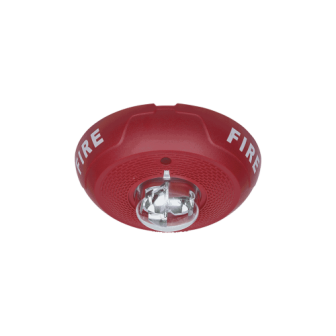 SYSTEM SENSOR PC2RL Red two-wire ceiling-mount horn strobe w