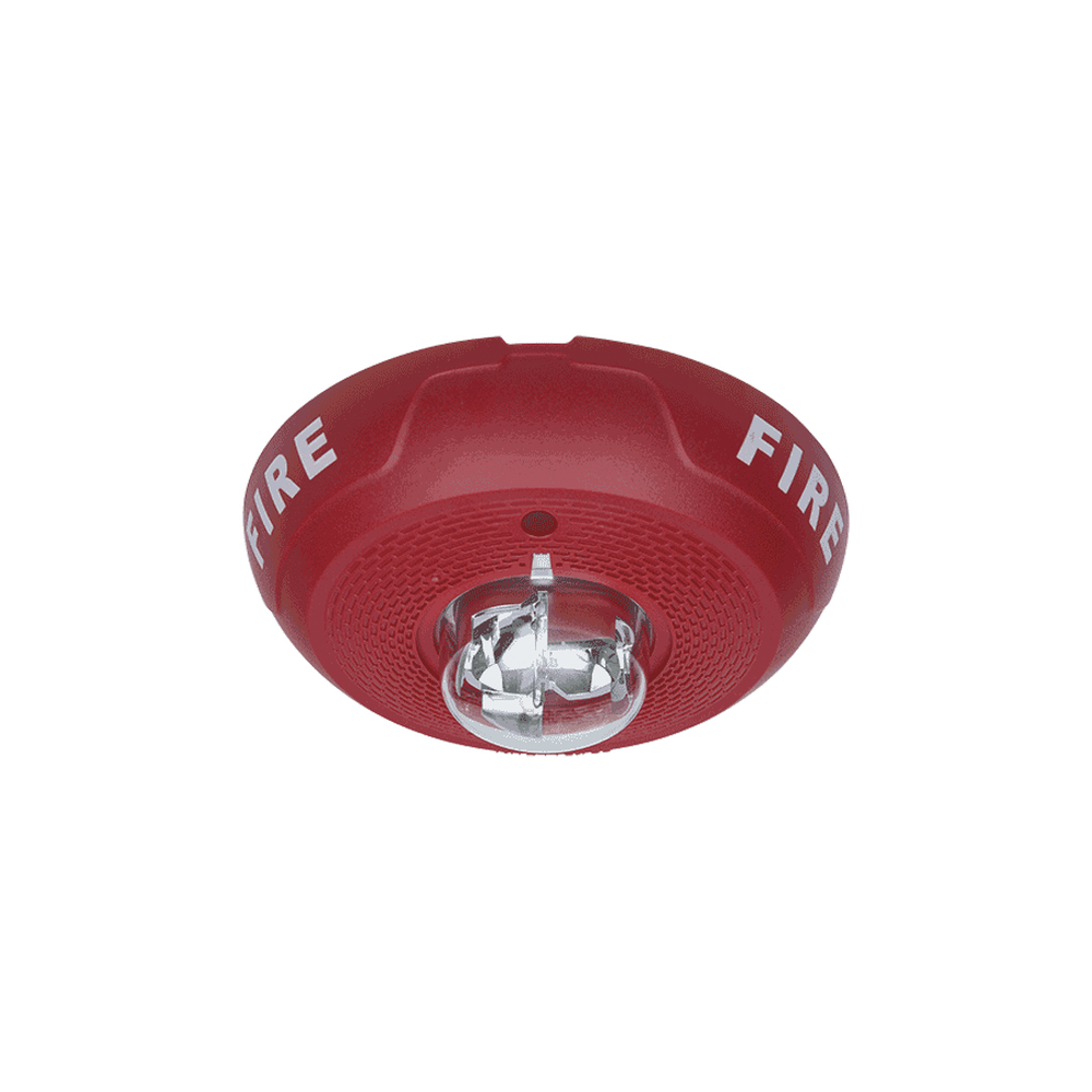 SYSTEM SENSOR PC2RL Red two-wire ceiling-mount horn strobe w