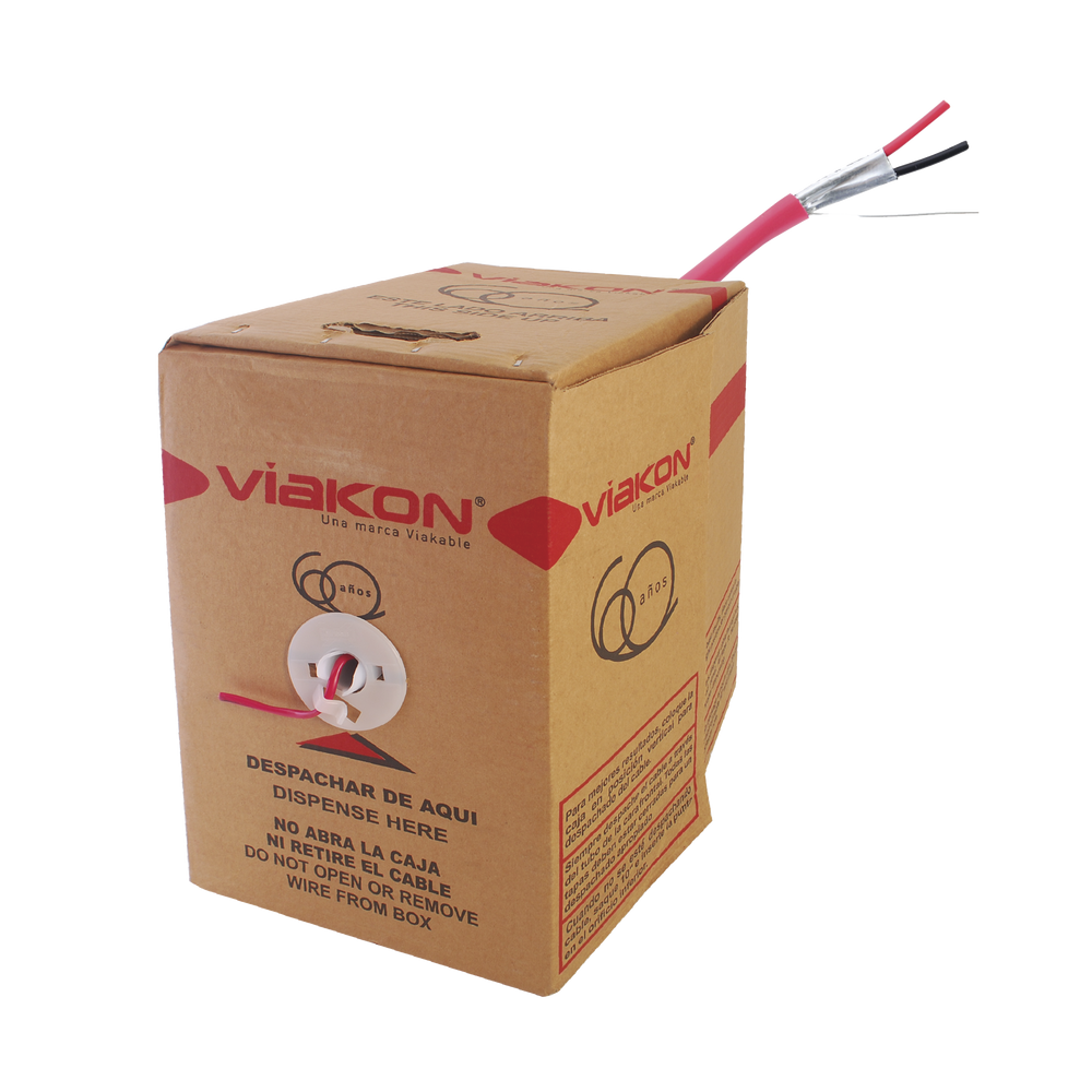 VIAKON 9422 1000 ft. Reel 2 - 18 AWG Wire Conductors FPLR Re