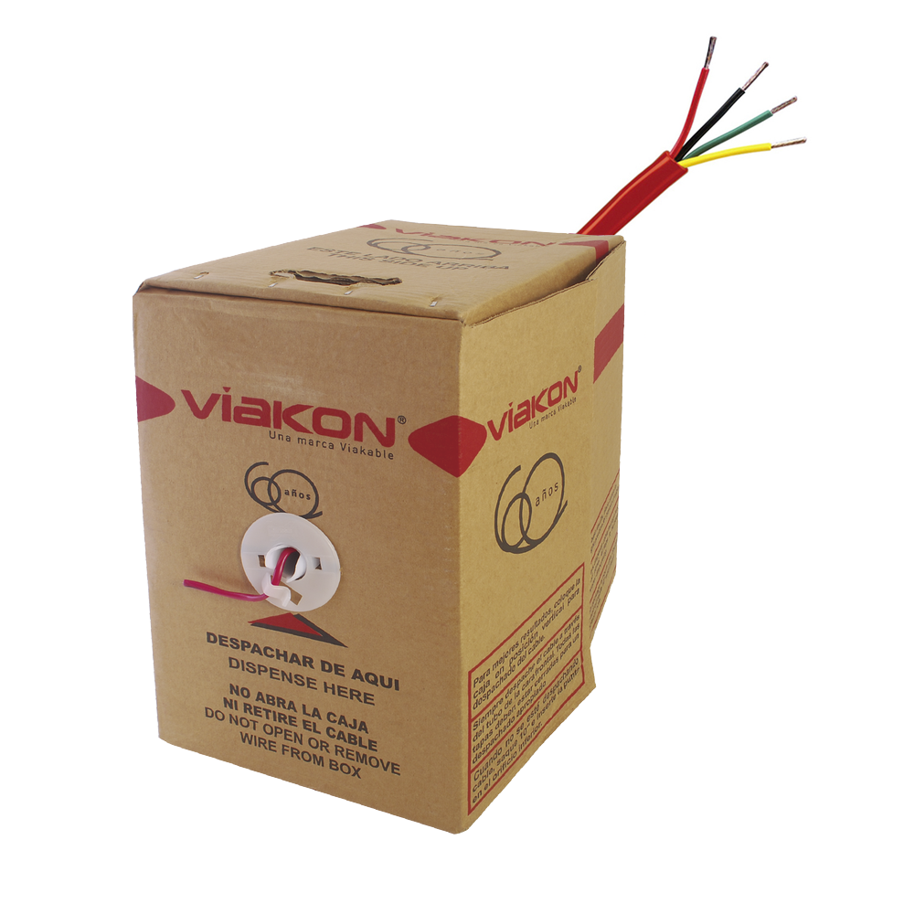 VIAKON 9424 1000 ft. Reel 4 - 18 AWG Wire Conductors FPLR Re