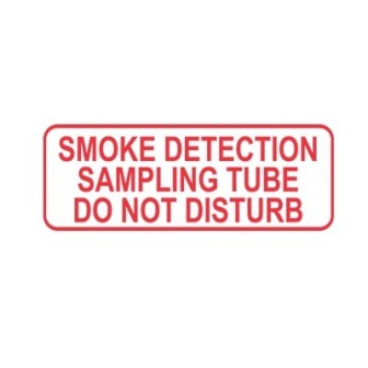 SAFE FIRE DETECTION INC. RP5217 Sample Pipe Warning Labels 1