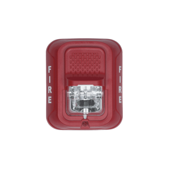 SYSTEM SENSOR SRL Red wall-mount strobe with selectable stro