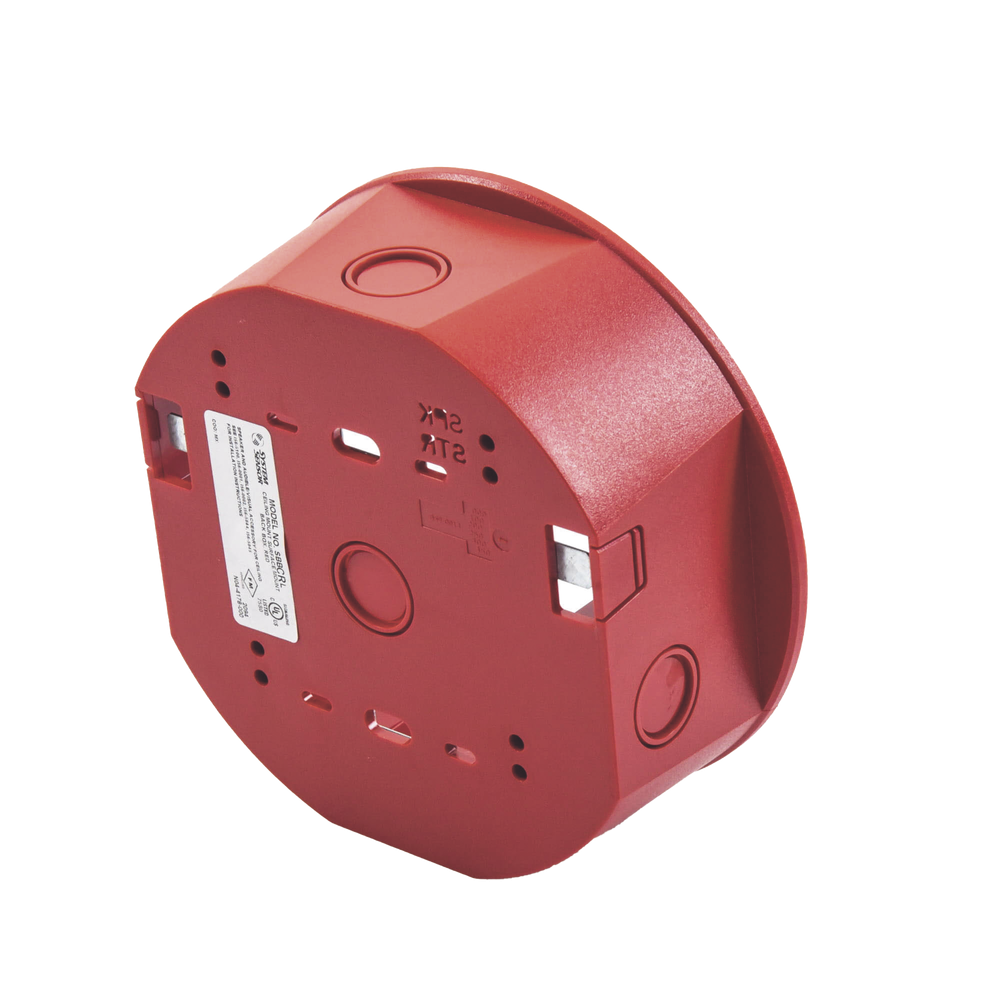 SYSTEM SENSOR SBBCRL Red surface mount back box for ceiling