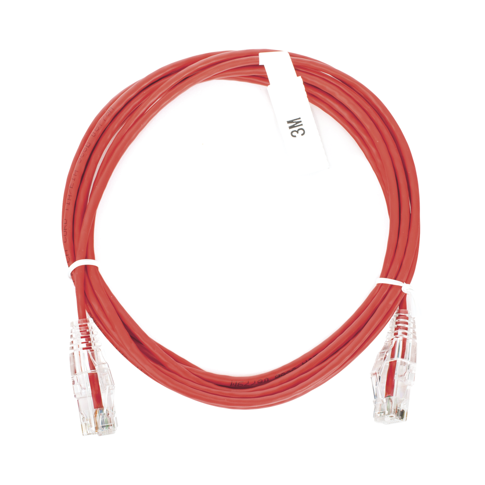 LINKEDPRO BY EPCOM LPUT6300RD28 Slim Patch Cord UTP Cat6 10