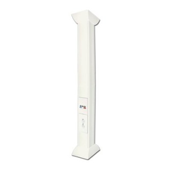 THORSMAN THP3M 3m White Pole for Installations of Electrical