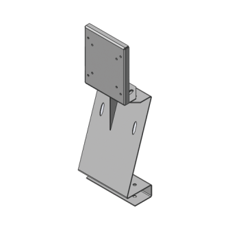 EPCOM INDUSTRIAL BASEMON Desktop Base for VESA Monitor 100 x