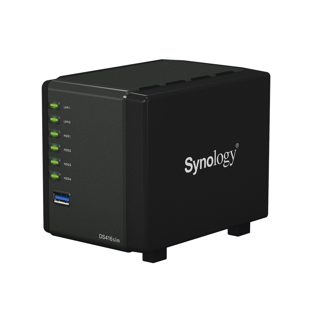 SYNOLOGY DS416SLIM 4-bay Desktop NAS Server up to 2TB per Ha