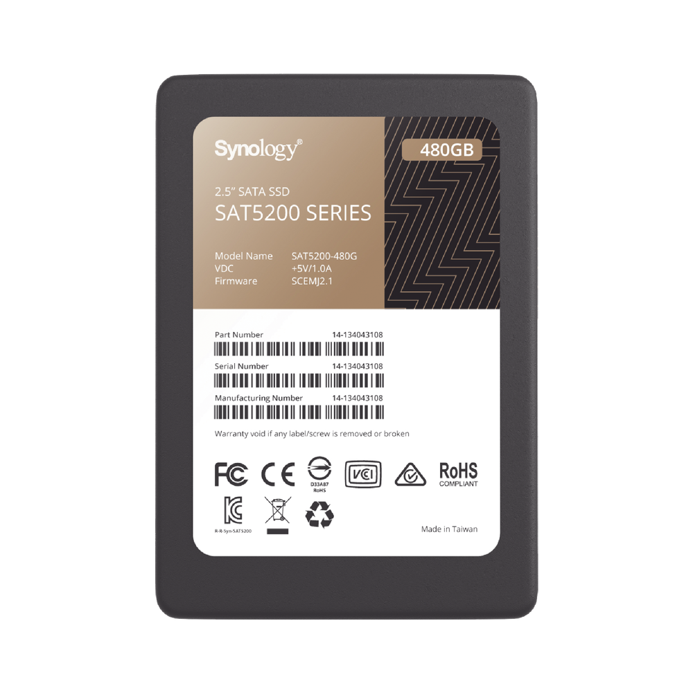 SYNOLOGY SAT5200480G 480 GB SSD Design for Synology NAS