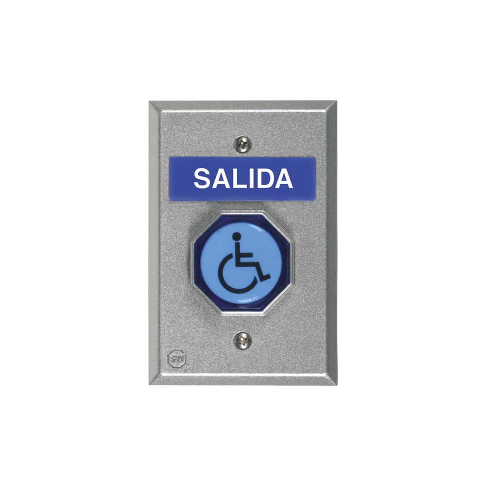 STI UB1ES Exit Button With Multiple Spanish Labels