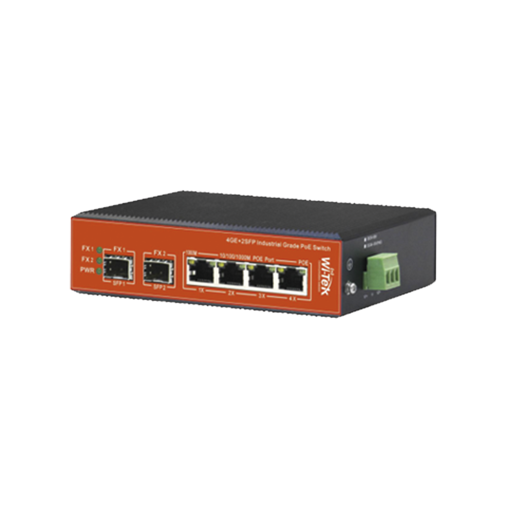 WI-TEK WIPS306GFIV2 Industrial PoE and passive 24V Switch No